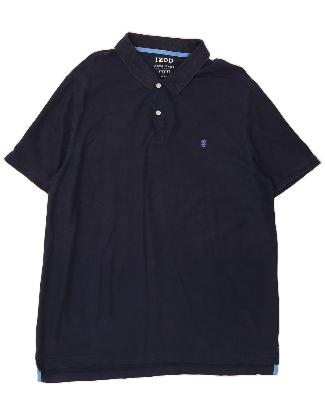 IZOD Mens Polo Shirt XL Navy Blue Cotton Vintage Izod and Second-Hand Izod from Messina Hembry 