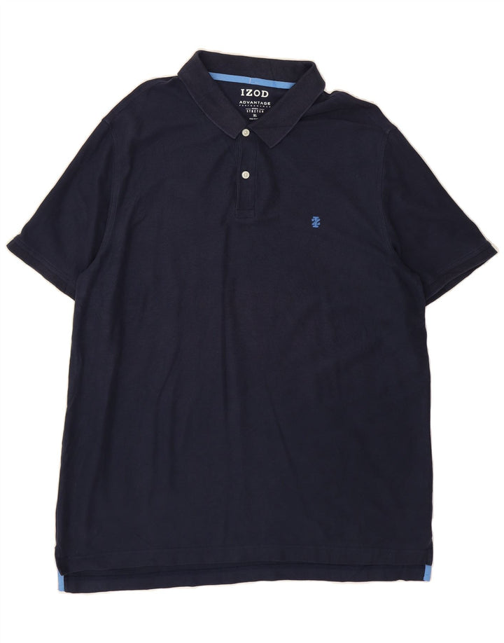 IZOD Mens Polo Shirt XL Navy Blue Cotton Vintage Izod and Second-Hand Izod from Messina Hembry 