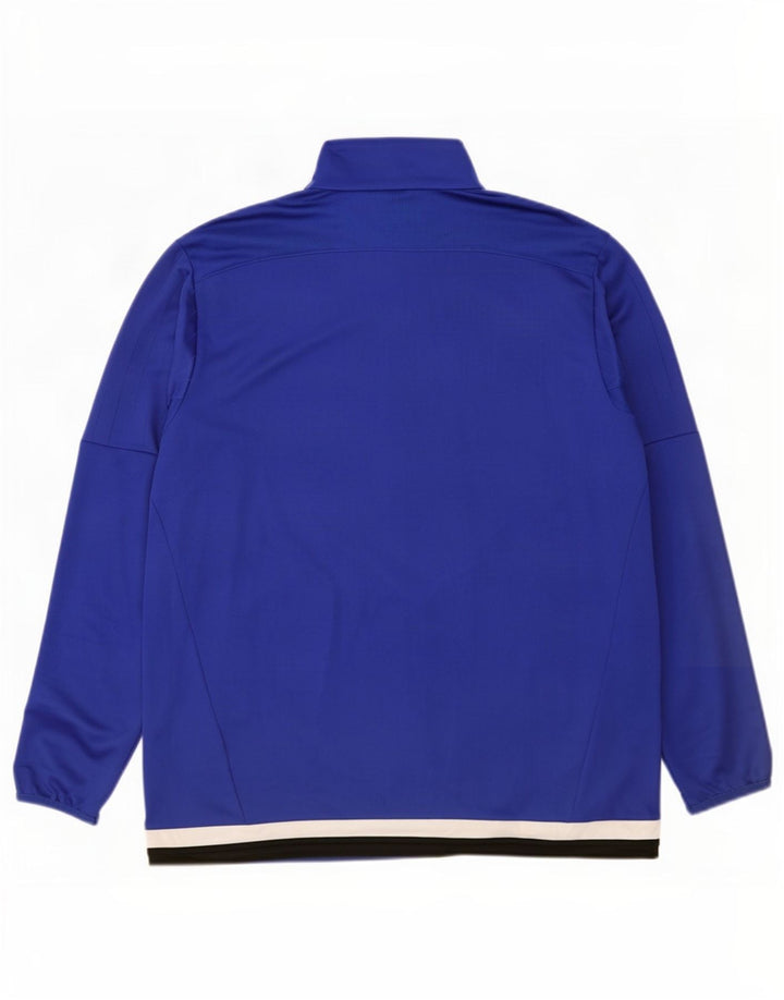 Chaqueta deportiva Adidas Climacool para hombre, poliéster azul grande