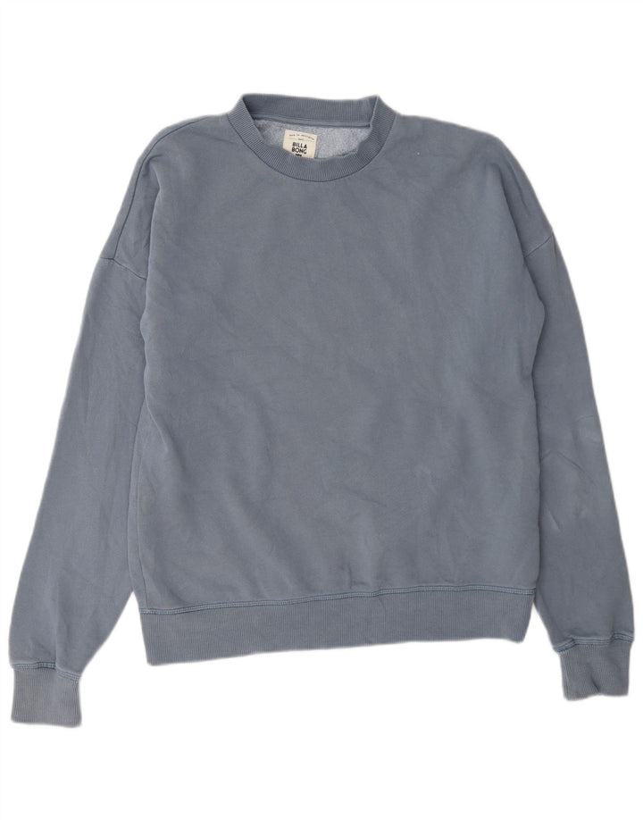 Billabong Mujer Sudadera Jumper US 6 Medio Azul Algodón