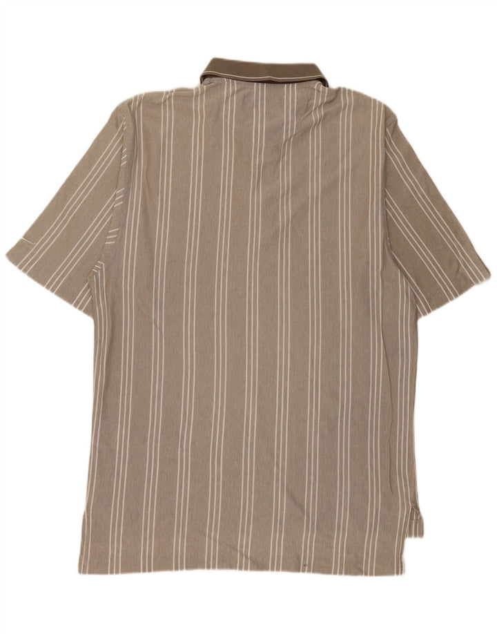 NIKE Polo Hombre ES 39/41 Medium Beige Rayas