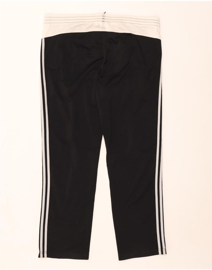 Adidas Pantalones de chándal para hombre UK 40/42 Medium Negro Colorblock Poliéster