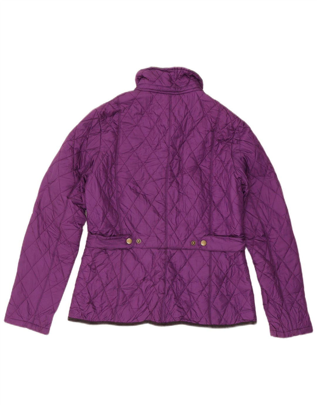 Barbour Chaqueta Acolchada Para Mujer UK 42 Poliéster Color Block Púrpura Medio