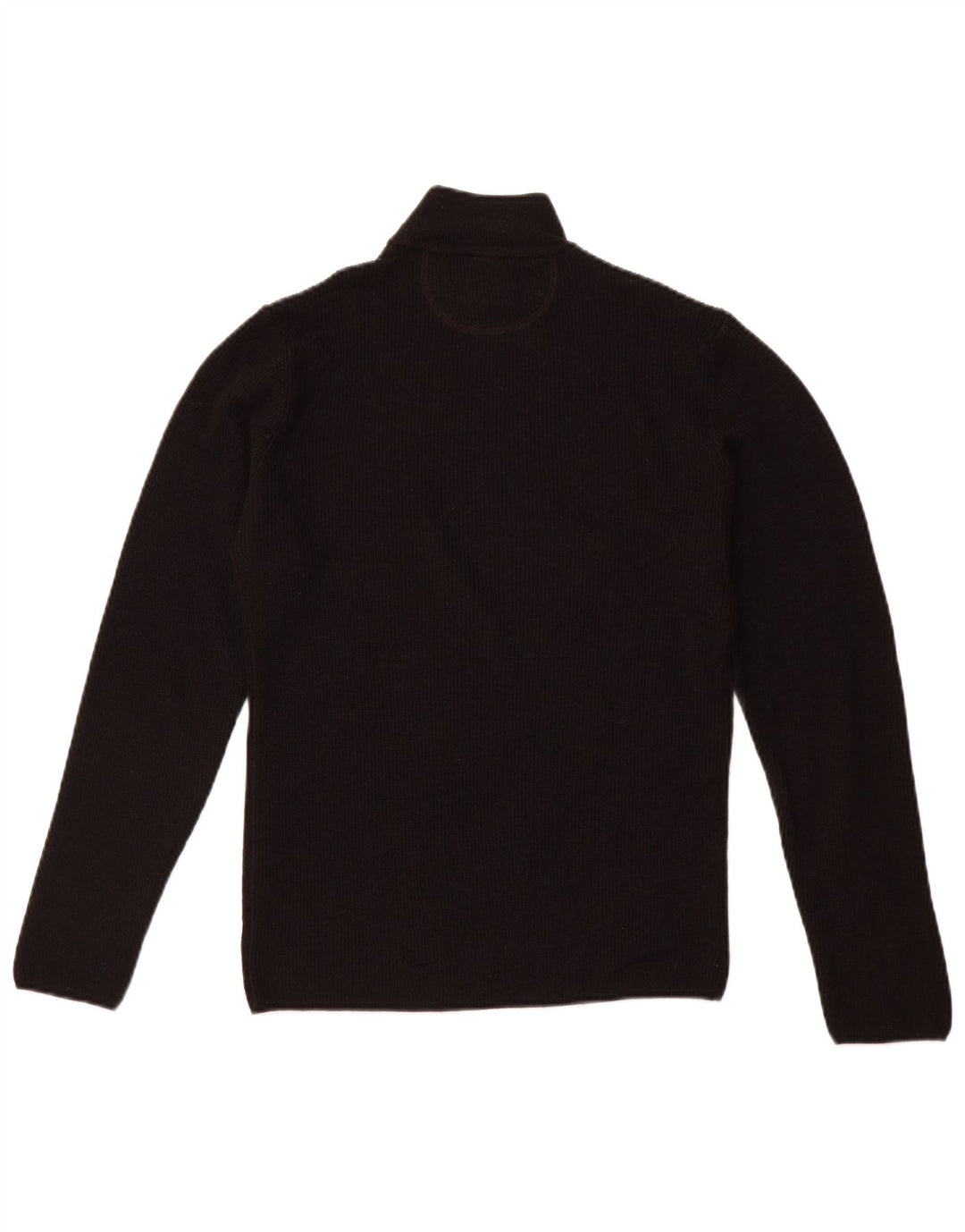 ARMANI JEANS Jersey con cuello alto para hombre, jersey de lana negra mediana