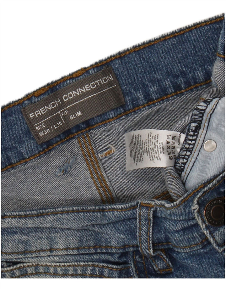 French Connection Vaqueros ajustados para hombre W30 L30 Algodón azul
