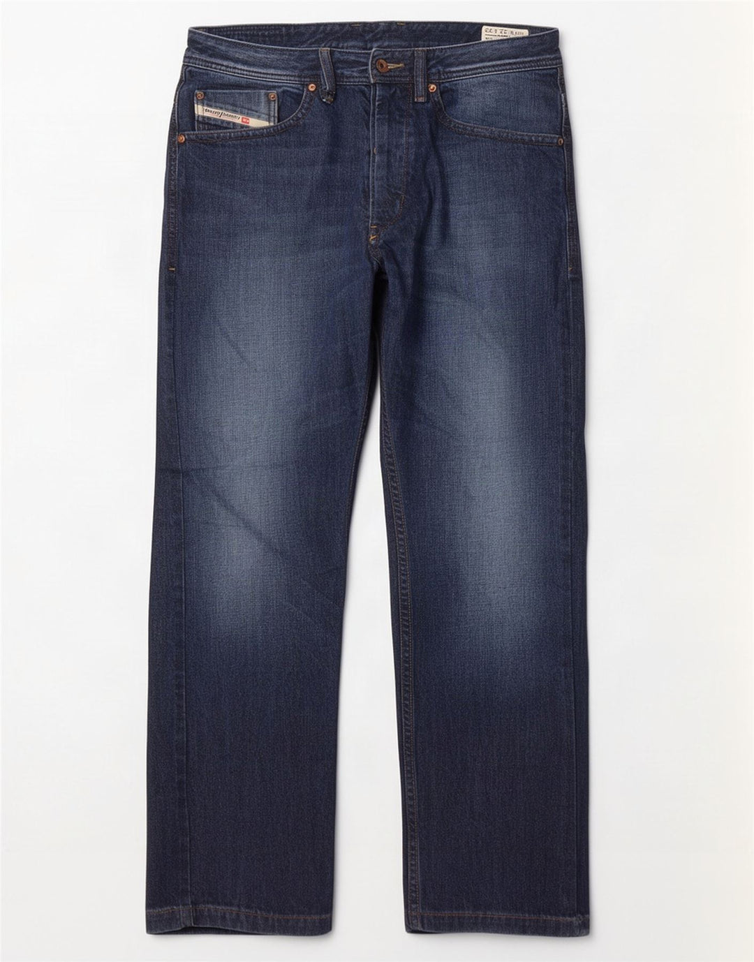 Diesel Hombre Braddo Vaqueros Rectos W32 L32 Algodón Azul