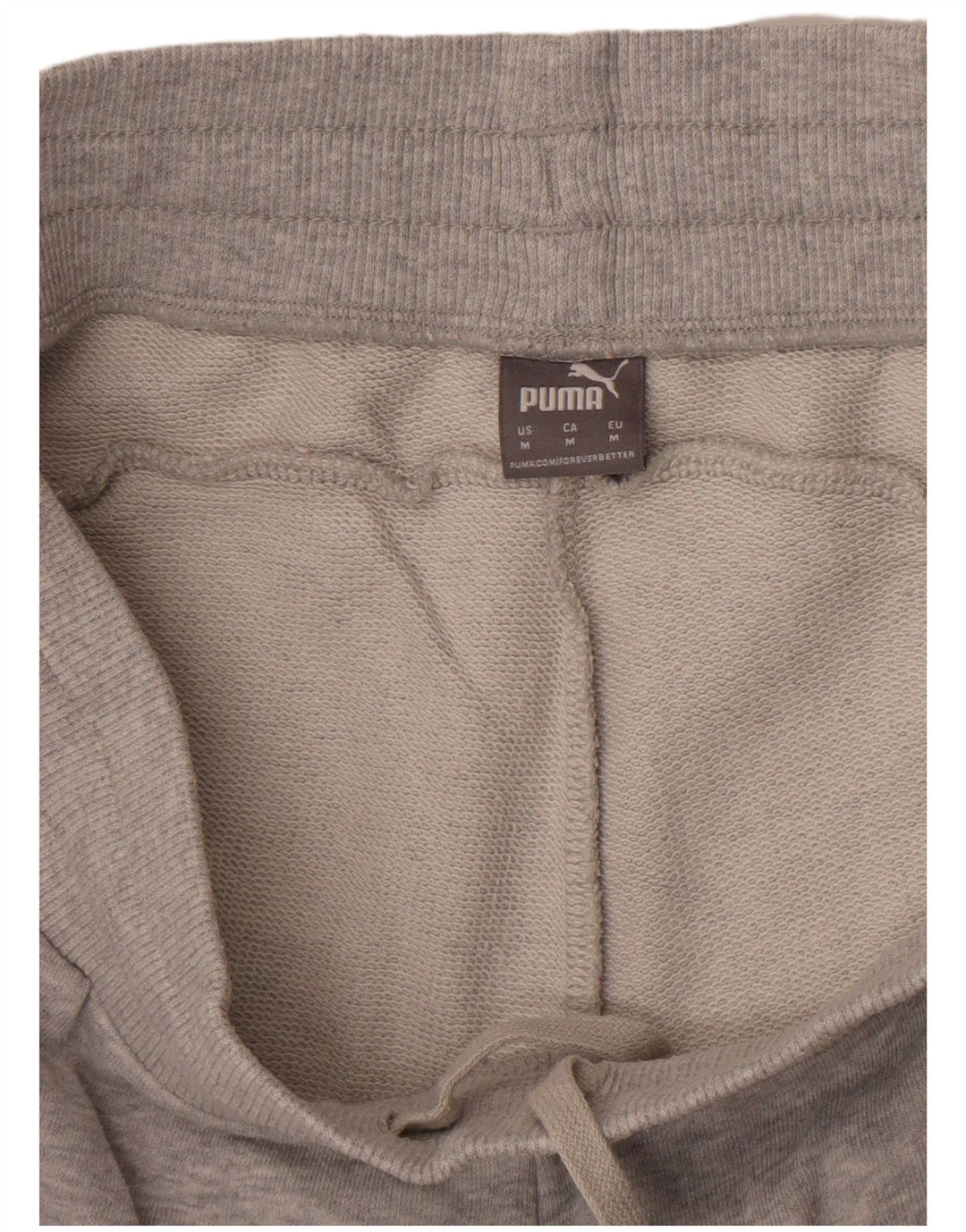 Puma Pantalones cortos deportivos para mujer UK 12 Algodón gris medio