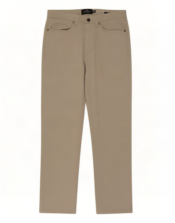 Marks & Spencer Pantalones casuales cónicos azules Harbor para hombre W30 L29 Beige