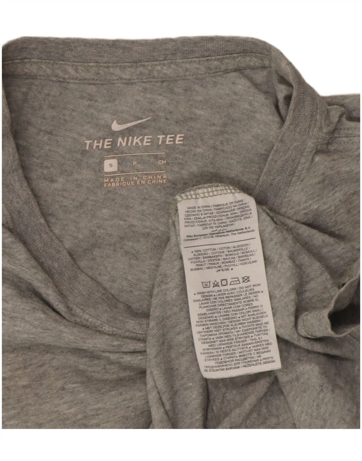Nike - Camiseta para hombre, talla pequeña, algodón moteado gris