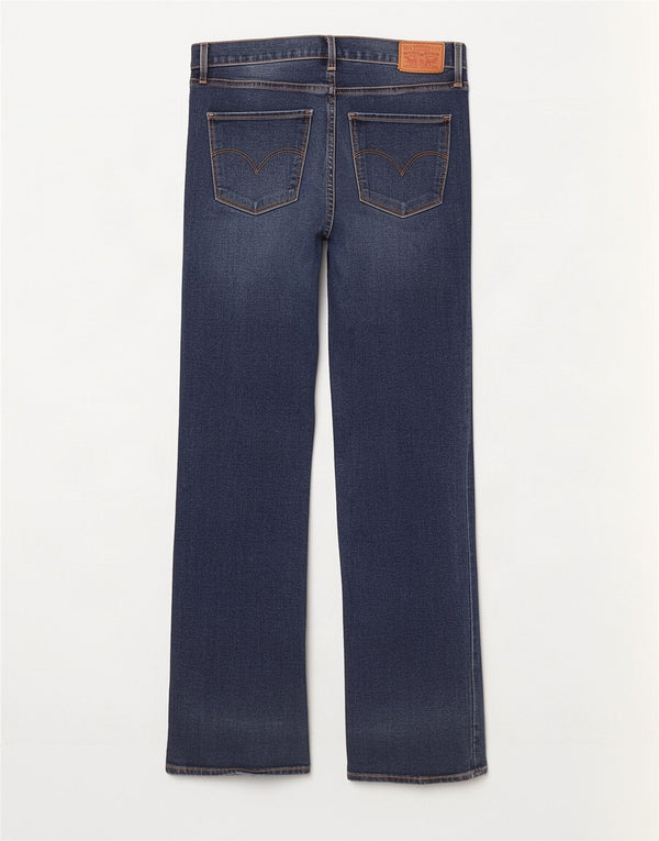 Levi's Mujer 314 Shaping Straight Jeans W30 L31 Algodón Azul