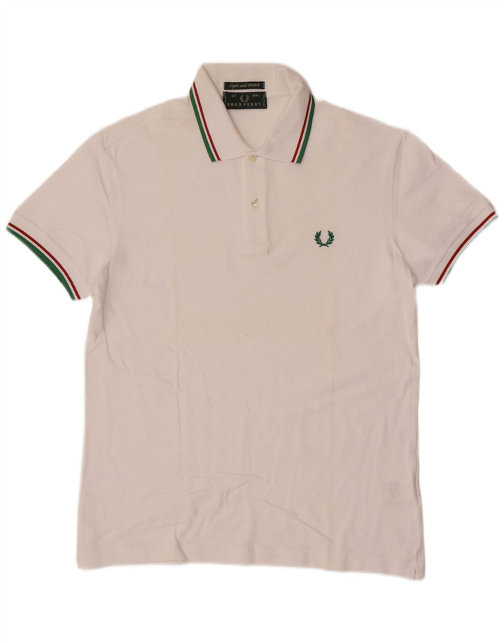 Fred Perry Polo Ligero Y Elástico De Algodón Blanco Medio Para Hombre