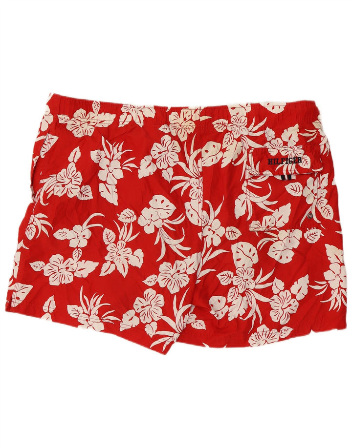 TOMMY HILFIGER Bañador para hombre 2XL Poliéster floral rojo