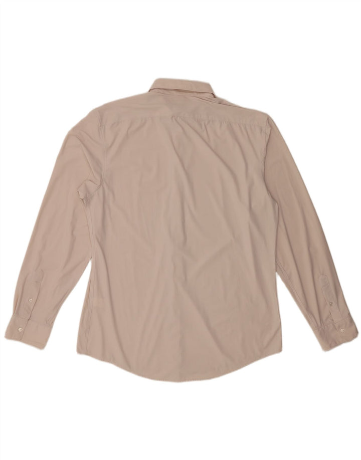 Zara Hombre Camisa XL Blanco Roto