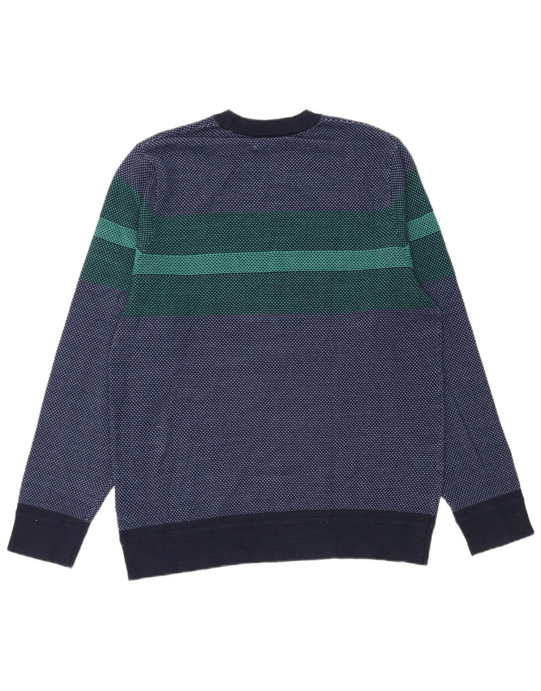 Marks & Spencer Jersey De Cuello Redondo Para Hombre Color Block Azul Marino Mediano