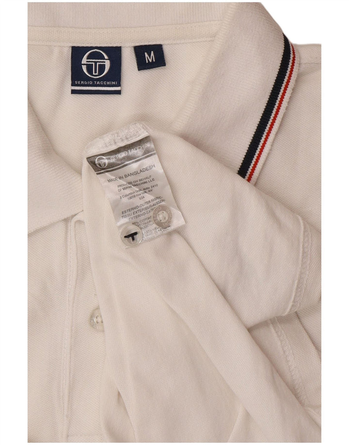 SERGIO TACCHINI Polo Hombre Algodón Blanco Medio