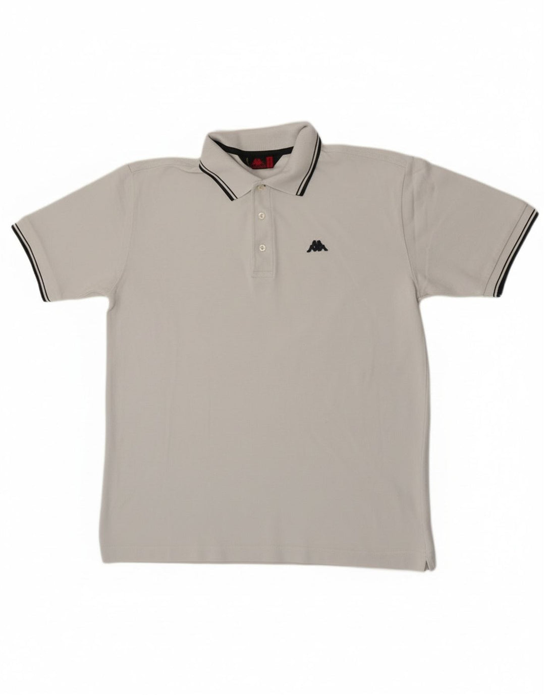Polo Kappa Hombre Algodón Azul Medio