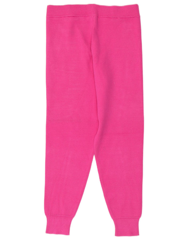 Zara Mujer Pantalones De Chándal De Punto Joggers UK 44 Viscosa Rosa Mediana