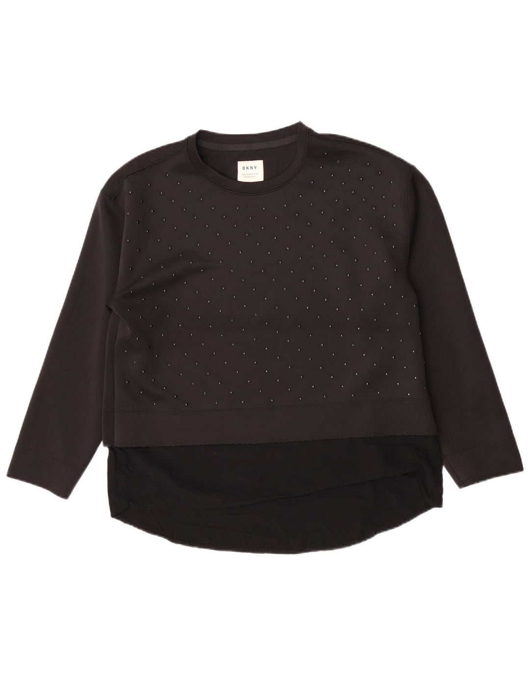Dkny Sudadera para mujer Jumper UK 46 Grande Poliéster negro
