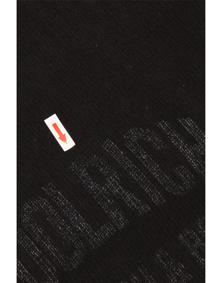 Woolrich Jersey con cuello redondo y gráfico para hombre XL Lana negra
