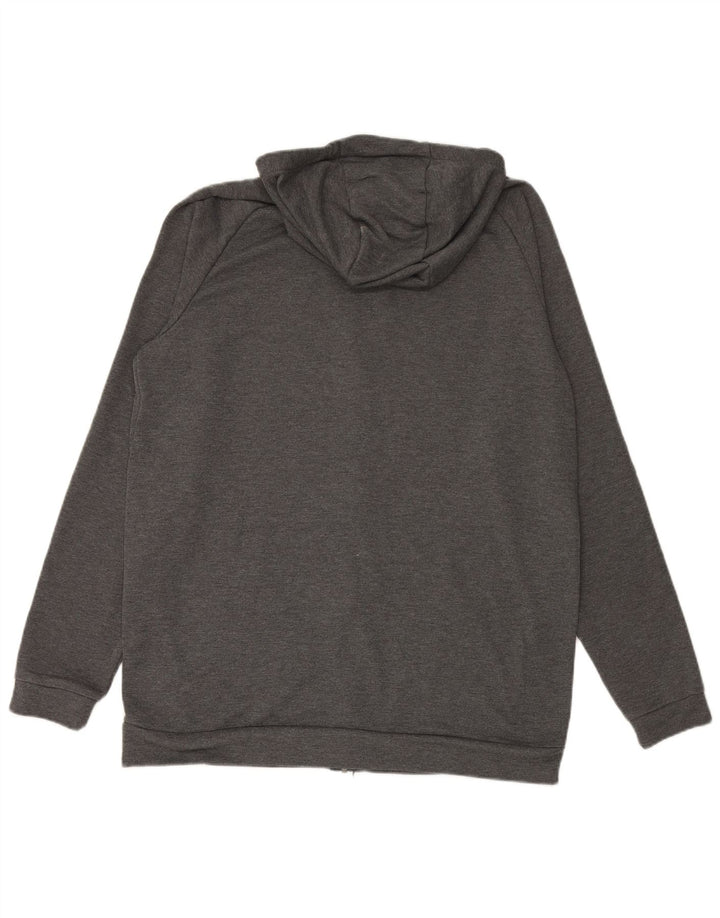 NIKE Sudadera con capucha y cremallera Dri Fit para hombre XL Poliéster gris