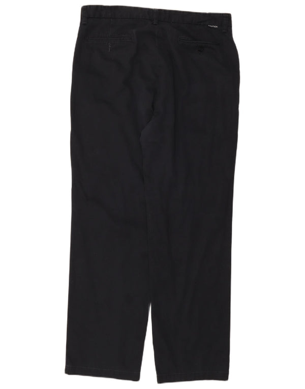 Nautica Mens Clipper Regular Chino Pantalones W36 L32 Azul Marino Algodón