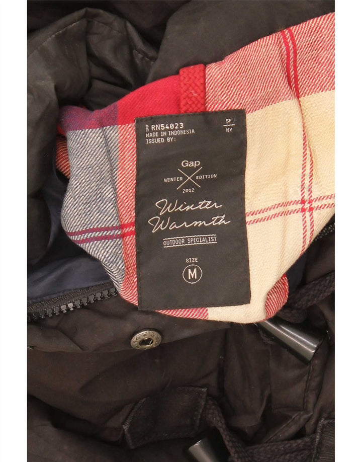 Chaqueta acolchada con capucha para mujer Gap UK 44 Poliéster negro mediano