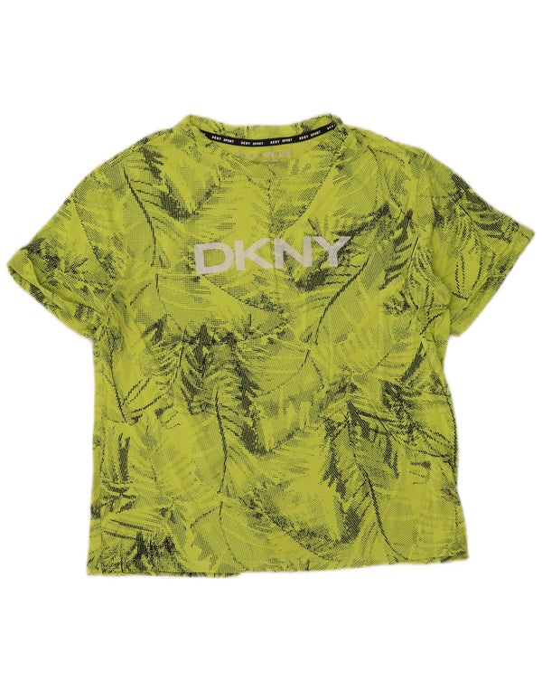 Dkny Hombre Camiseta Gráfica Top Verde Medio Floral