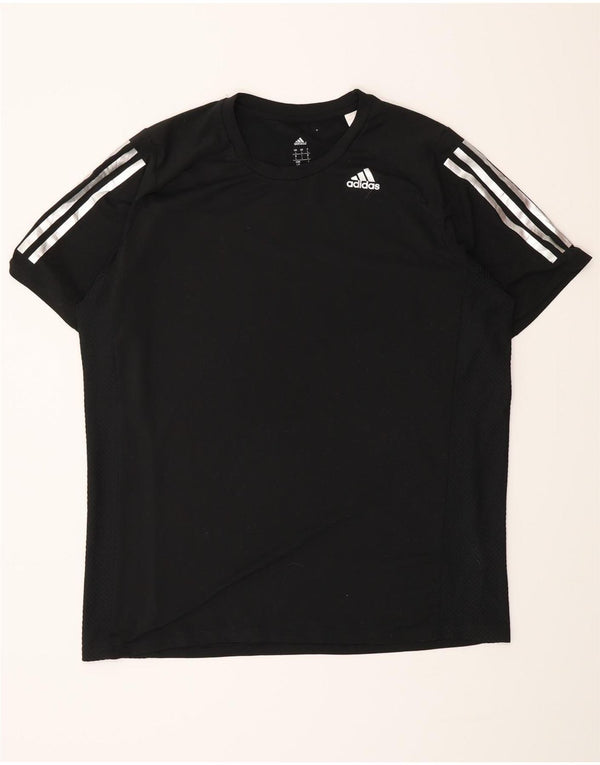 Adidas Mens Climacool Camiseta Top Grande Negro