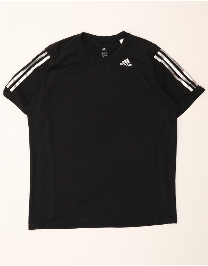 Adidas Mens Climacool Camiseta Top Grande Negro