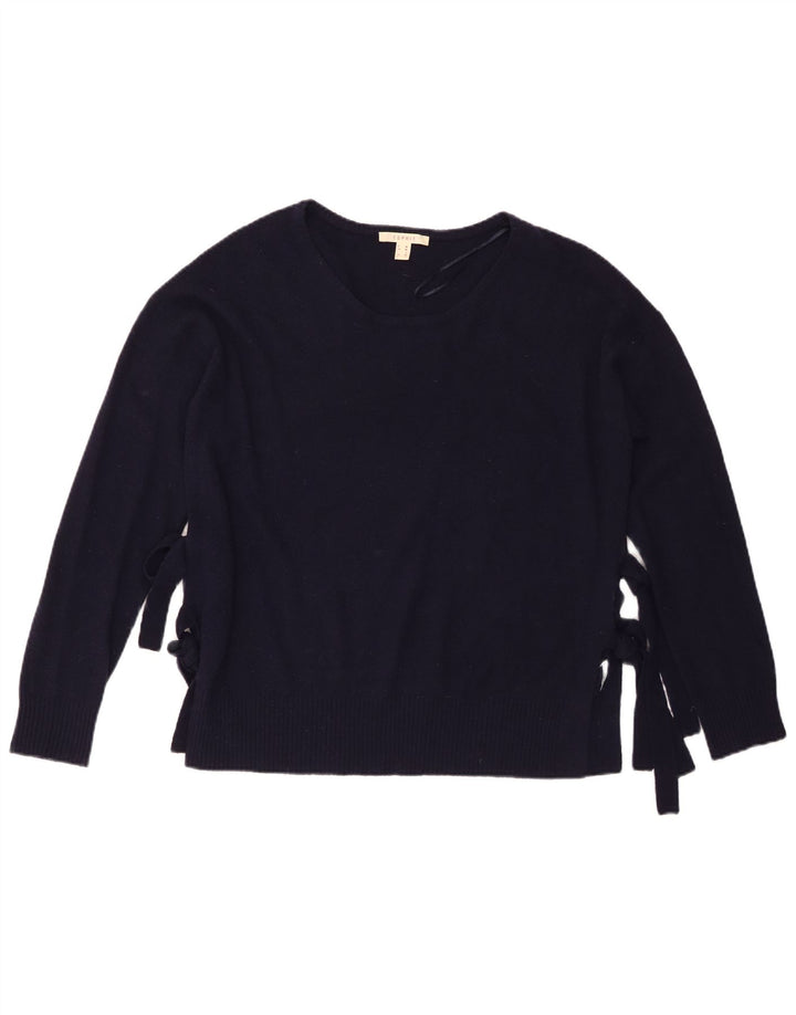 Esprit - Jersey para mujer con cuello barco, talla 44, talla mediana, azul marino