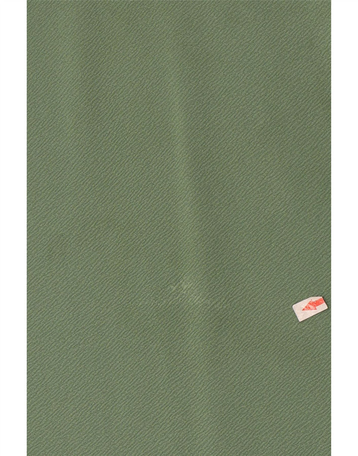 Zara Vestido recto extragrande con manga 3/4 para mujer, talla S, verde
