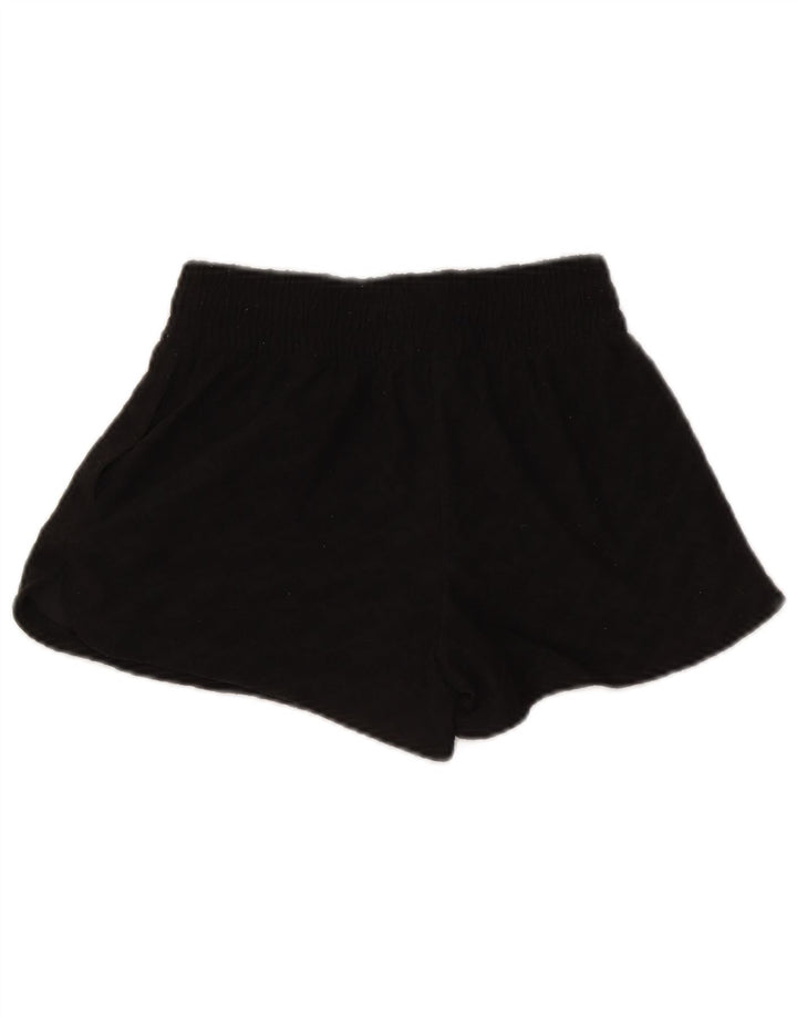 Puma Pantalones cortos deportivos para mujer UK 10 Small Poliéster negro