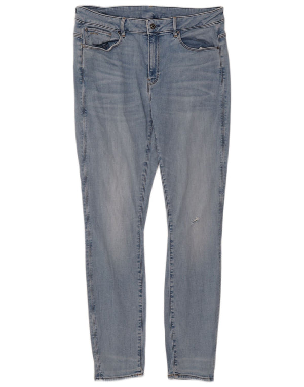 Vaqueros pitillo desgastados para hombre G-Star W34 L32 Algodón azul