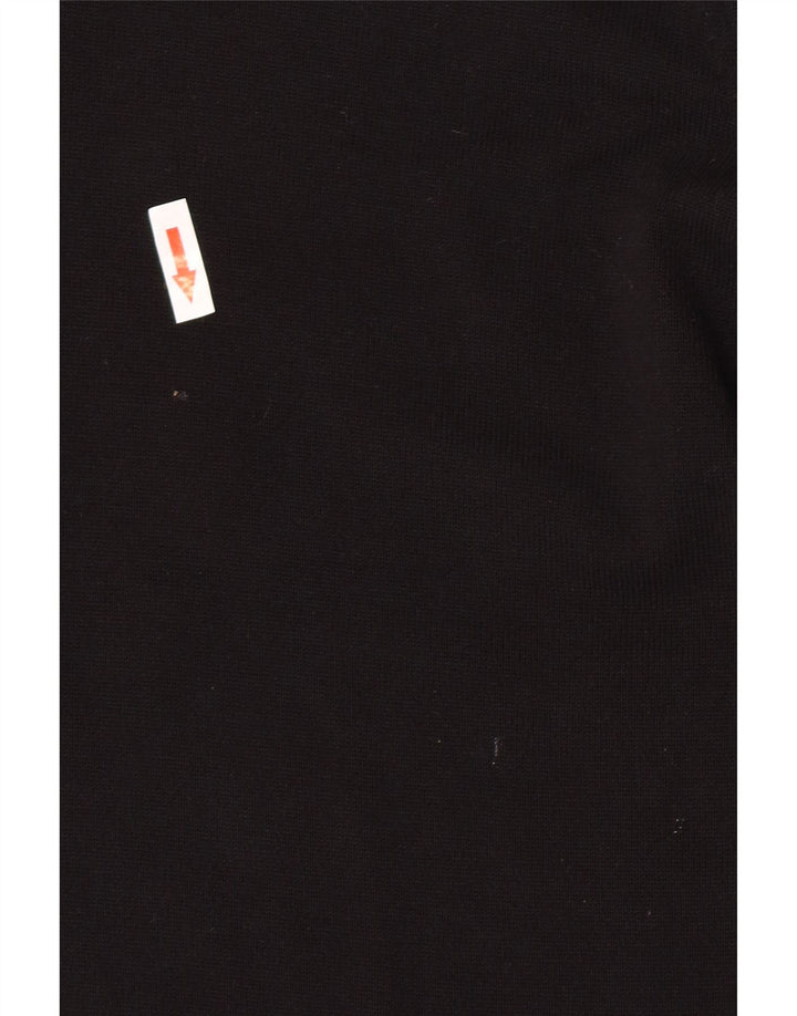 Marks & Spencer - Jersey con cuello en V para hombre, talla grande, algodón negro