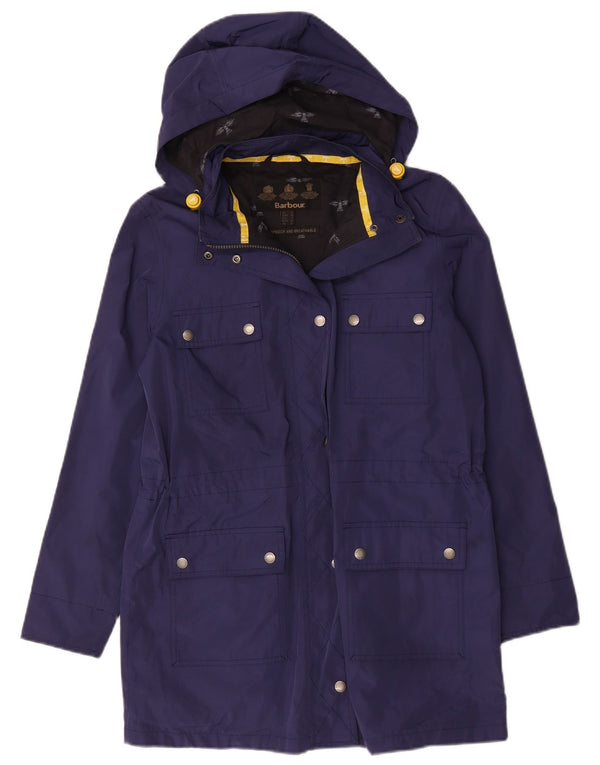Barbour Abrigo cortavientos con capucha para mujer UK 12 Medium Azul marino