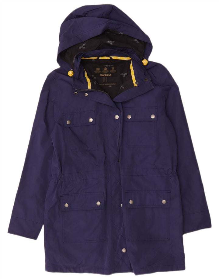 Barbour Abrigo cortavientos con capucha para mujer UK 12 Medium Azul marino