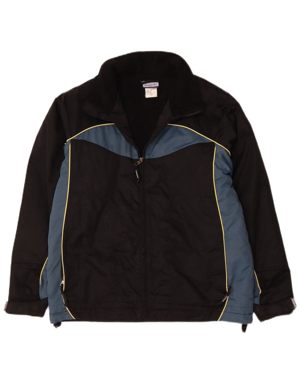 Reebok Chaqueta cortavientos gráfica para hombre UK 34 XS Black Colourblock