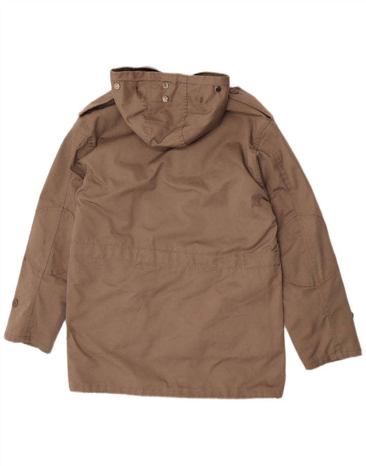 Adler Chaqueta Parka Adler De Piel De Oveja IT 48 Poliéster Marrón Medio