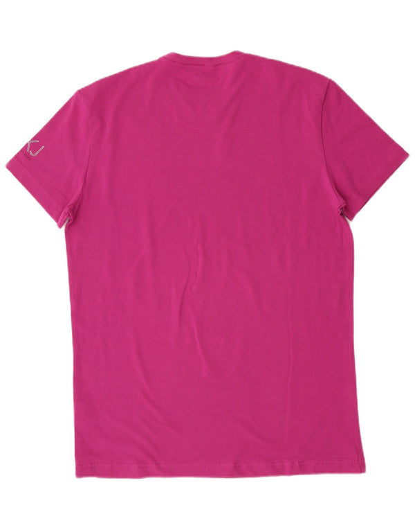 Calvin Klein Jeans Camiseta Mujer Top UK 40 XL Algodón Rosa