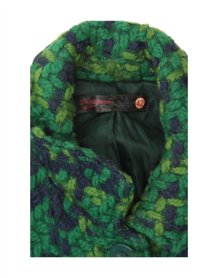 Abrigo Desigual para mujer EU 42 Large Green Check