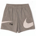 Pantalones cortos deportivos con gráficos para hombre Nike de algodón gris medio
