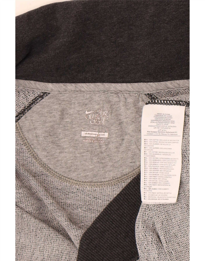 Nike - Chaqueta de chándal para mujer, talla grande, algodón gris