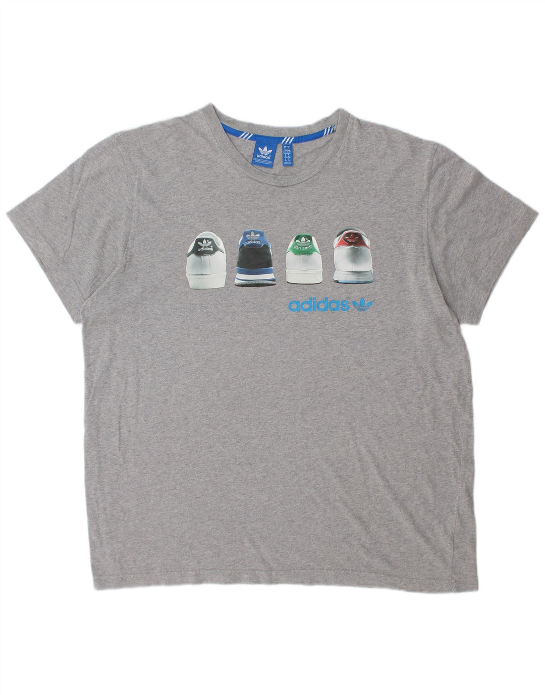 ADIDAS Camiseta Gráfica Hombre Top XL Gris