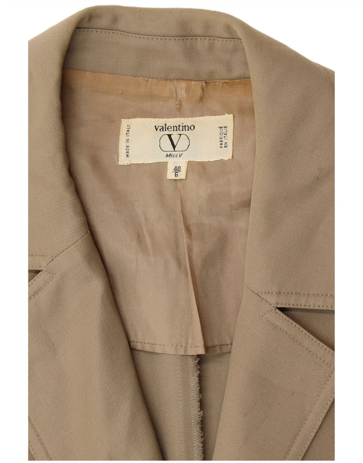 Valentino Mujer Miss V Chaqueta Blazer Extragrande IT 40 Small Beige