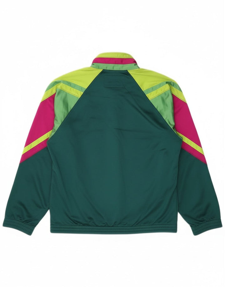 Diadora Mens Graphic Chándal Top Chaqueta ES 38 Medio Verde Colorblock