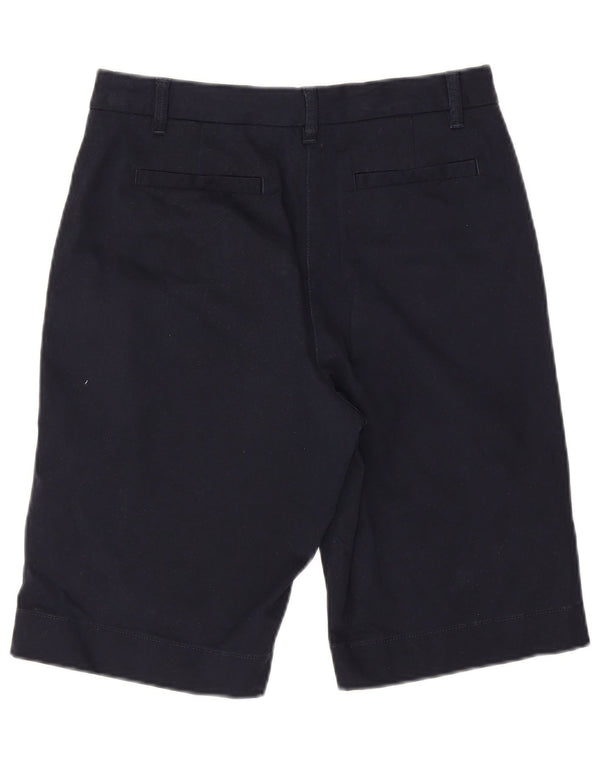 Marks & Spencer Pantalones cortos chinos para mujer UK 10 Small W30 Azul marino Algodón