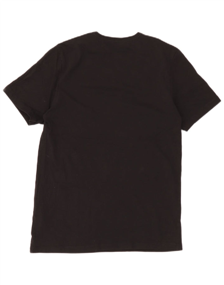 Hugo Boss Hombre Camiseta Top Medium Negro Algodón