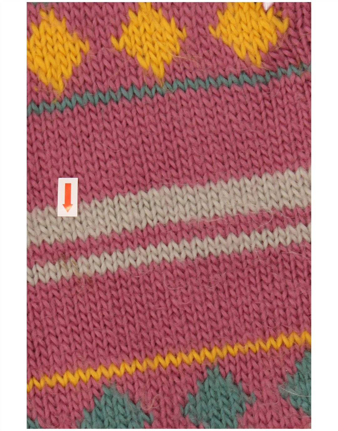 VINTAGE Suéter Cárdigan para Mujer Reino Unido 18 XL Rayas Púrpuras