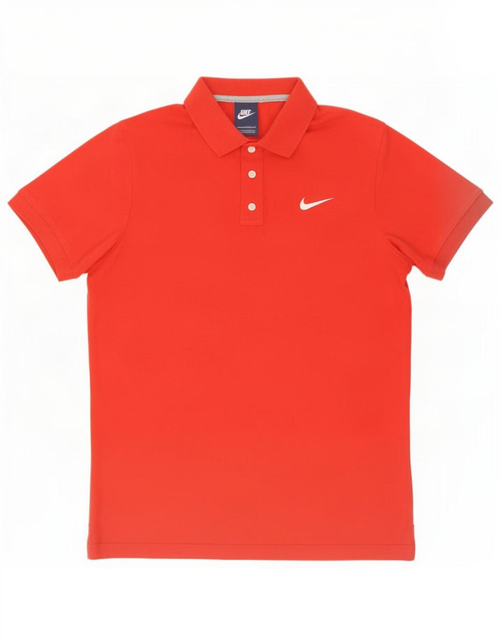 Nike Polo para hombre grande de algodón rojo