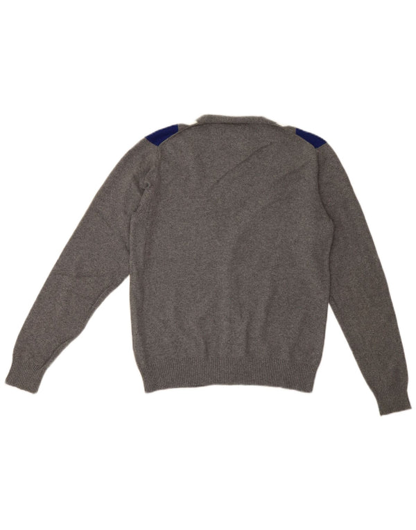 Sun68 Cárdigan para hombre pequeño algodón gris Argyle/diamante